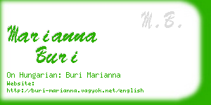 marianna buri business card